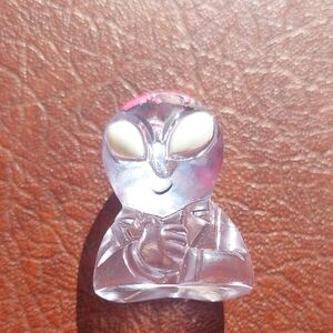RARE CLEAR Translucent Gogo's Crazy Bones ALIEN #18 "GORBIE" - UV Eyes